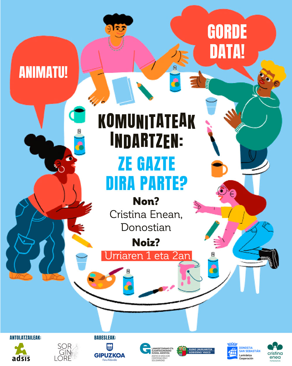 Komunitateak sendotuz: zein gaztek parte hartzen dute?